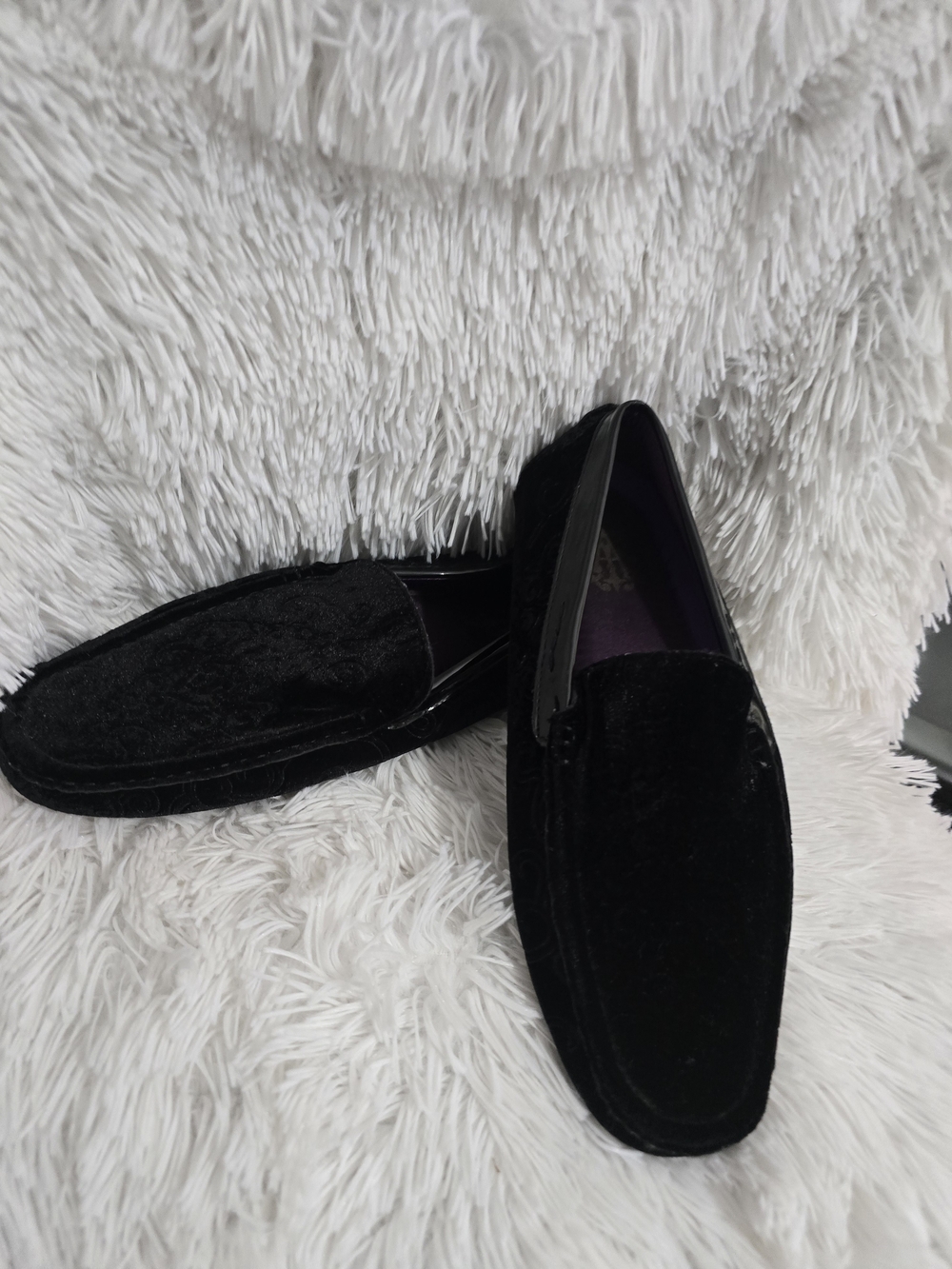 Black Velvet Men’s Slip-On Loafers — Unbranded